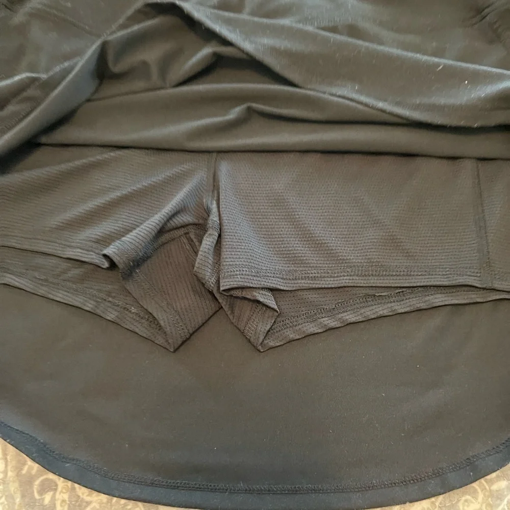 DSG performance Skort black built in shorts stretch tennis pickleball running - Picture 2 of 7